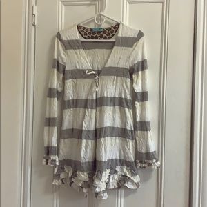 Letarte Handmade Striped Cardigan